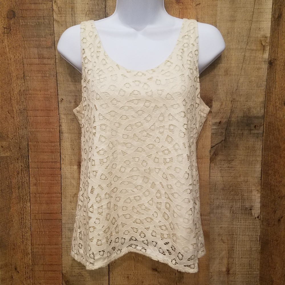 Loft by Ann Taylor Ivory top